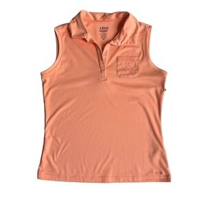 Izod Perform X Cool-FX Women’s Size Small Golf Polo shirt Coral Peach Orange